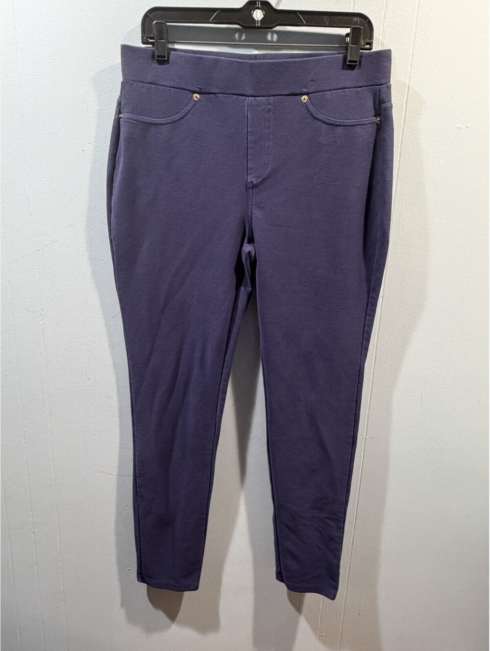 Womens Michael Kors Pull Ups Navy Pant Size Large Stretch